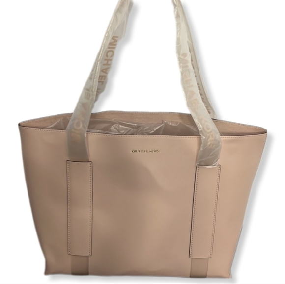 NEW MICHAEL KORS BLUSH PINK PATENT TOTE SHOULDER BAG - Picture 4 of 8